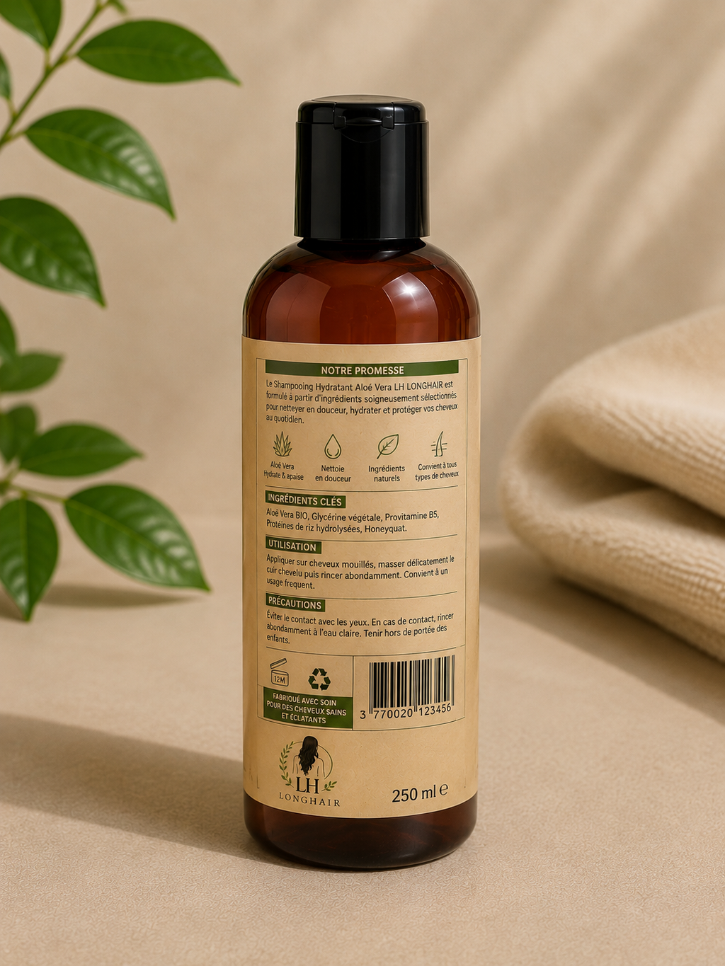 Shampoing Hydratant Aloe Vera